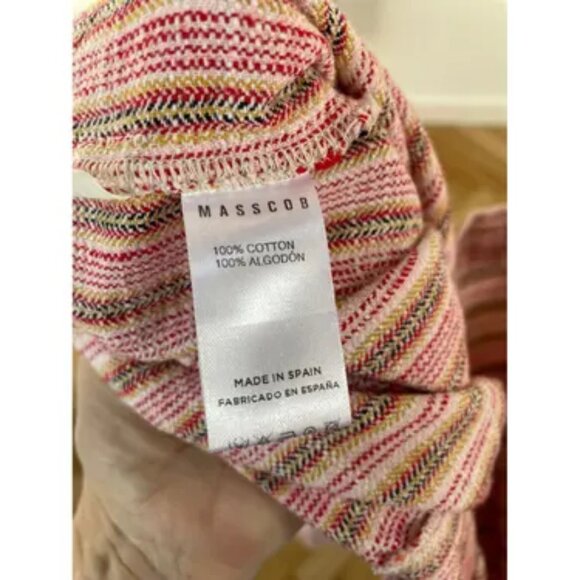 Masscob pink cotton stripe pants, size 38, EUC - Picture 4 of 10